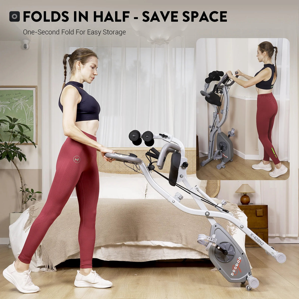 Foldable Magnetic Exercise Bike A200588
