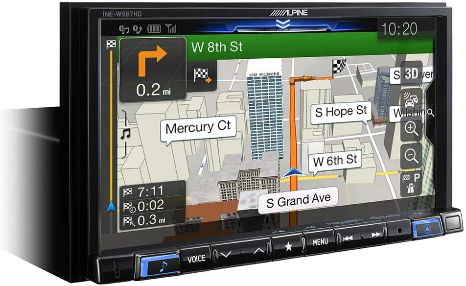 Digital Media Navigation Receiver with Windshield Mount Dashcam F897