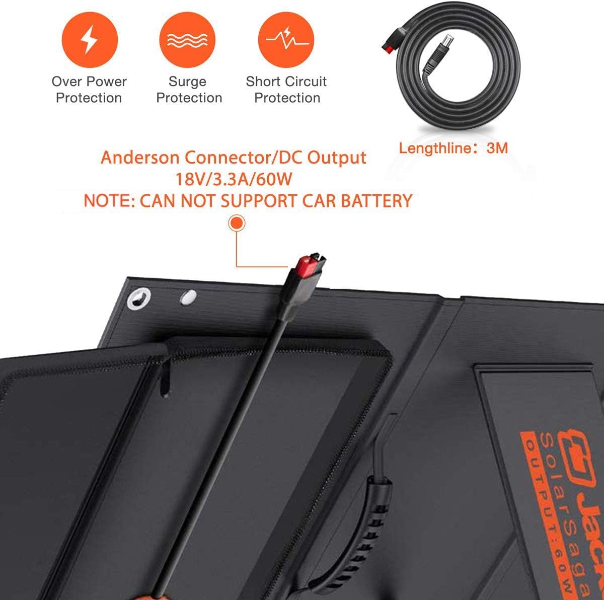 Solar Panel 60W Portable Foldable Solar Charger U172