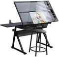 Height Adjustable Drafting Table with Drawer M75968