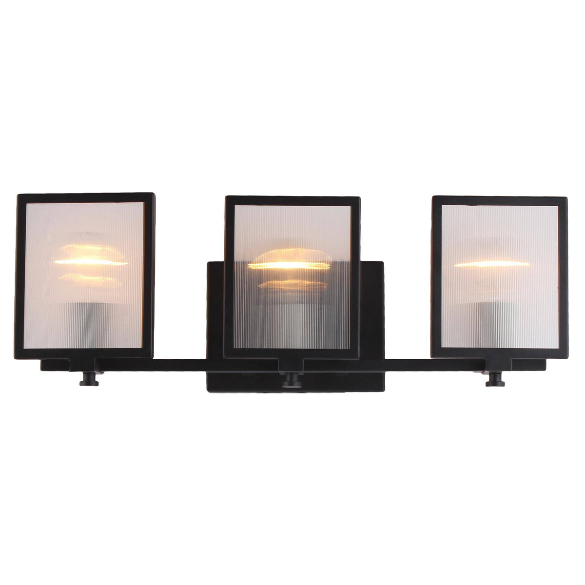 Three Light Bath Vanity Black Brushed Nickel Finish U50678
