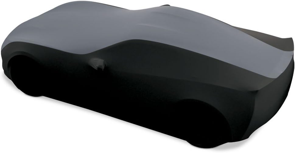 Blue/Black Stretch Satin Indoor Car Cover X586085
