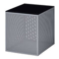 Gray Glass Top Side Table U78217