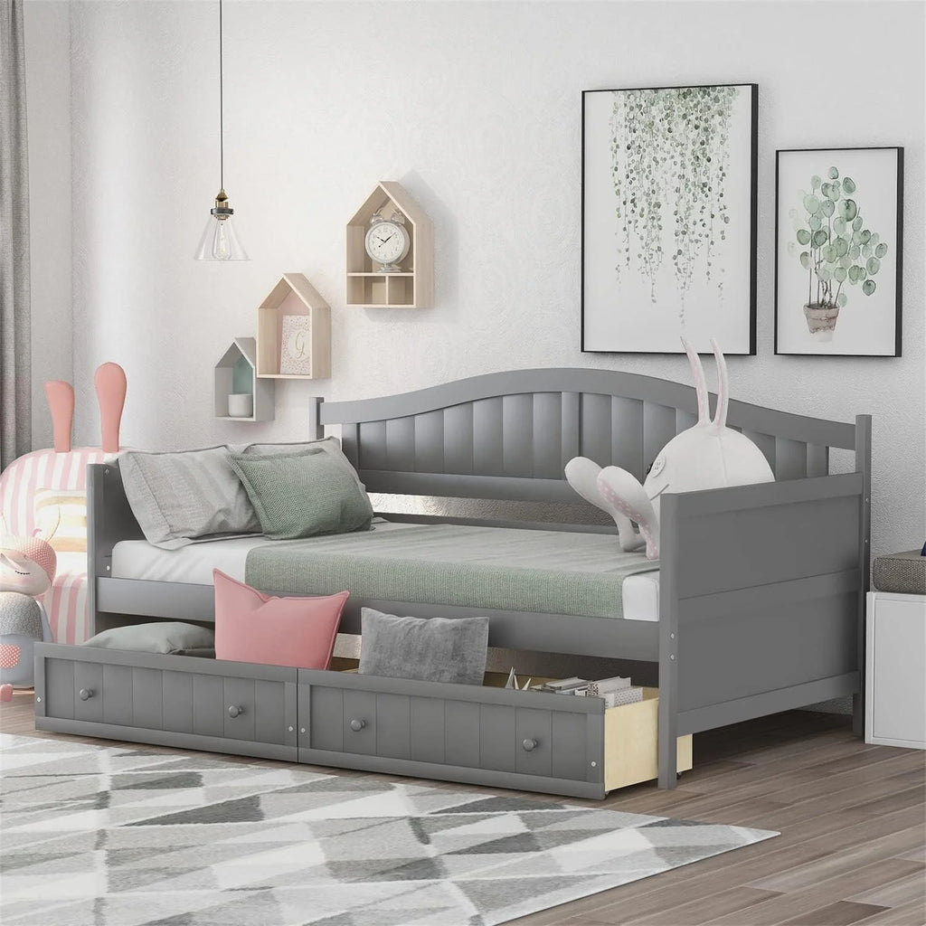 Wood Daybed with Storage Drawers A474130