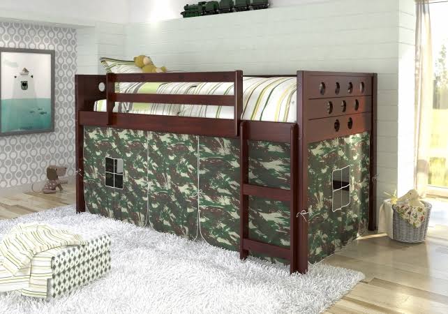 Twin Size Tent Loft in Dark Cappuccino N6333