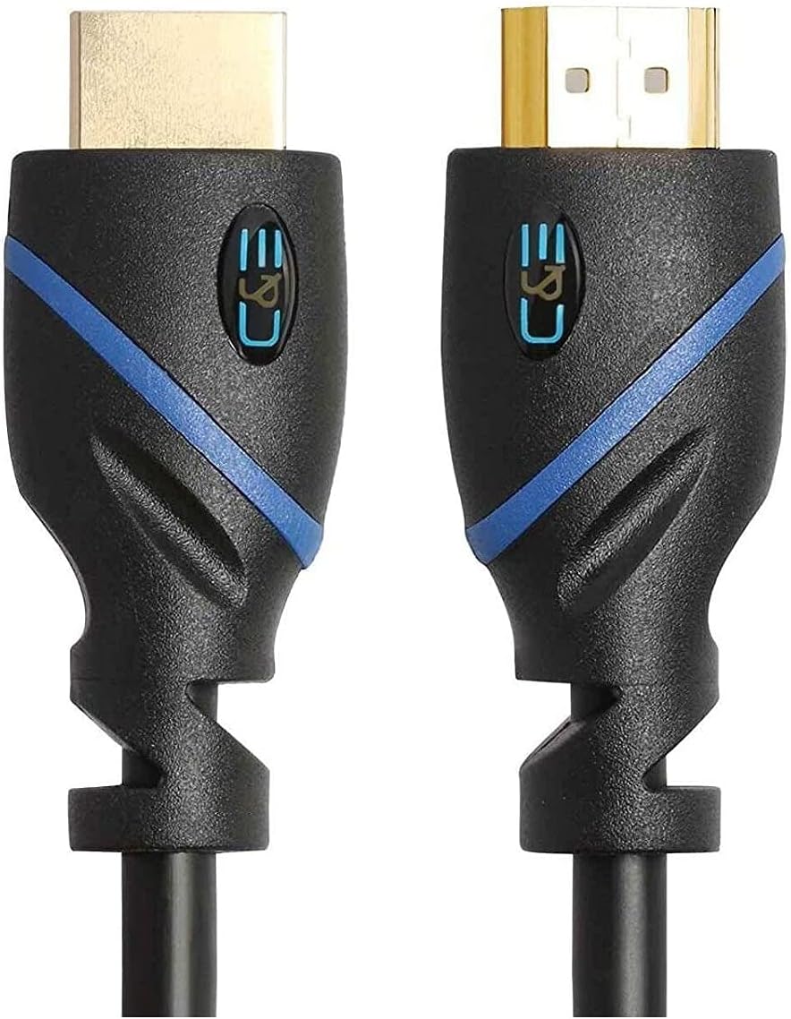 75ft High Speed HDMI Cable Male to Male with Ethernet Black Pack of 2 U299