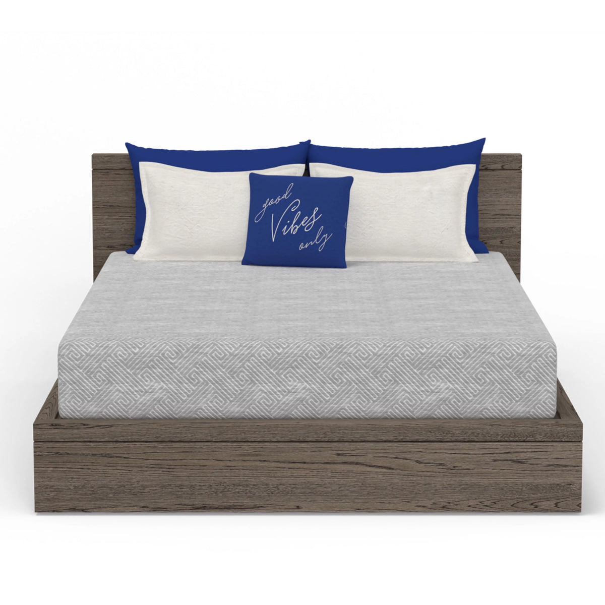 Heather Grey Gel Memory Foam Mattress in a Box, Full A65329