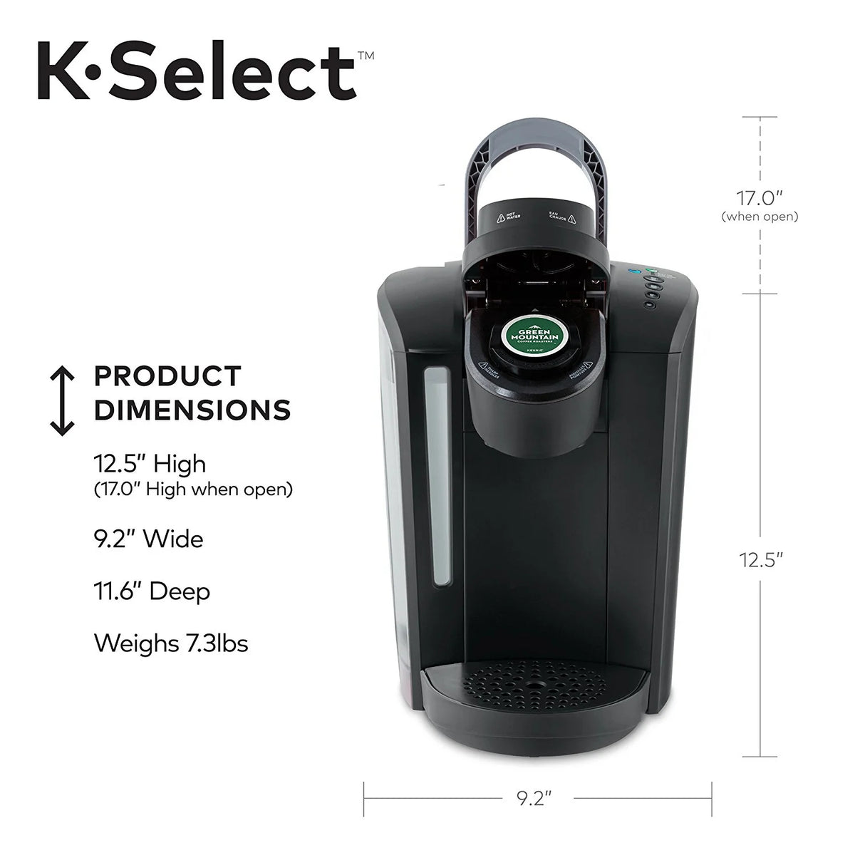 Single-Serve K-Cup Pod Coffee Maker P823932