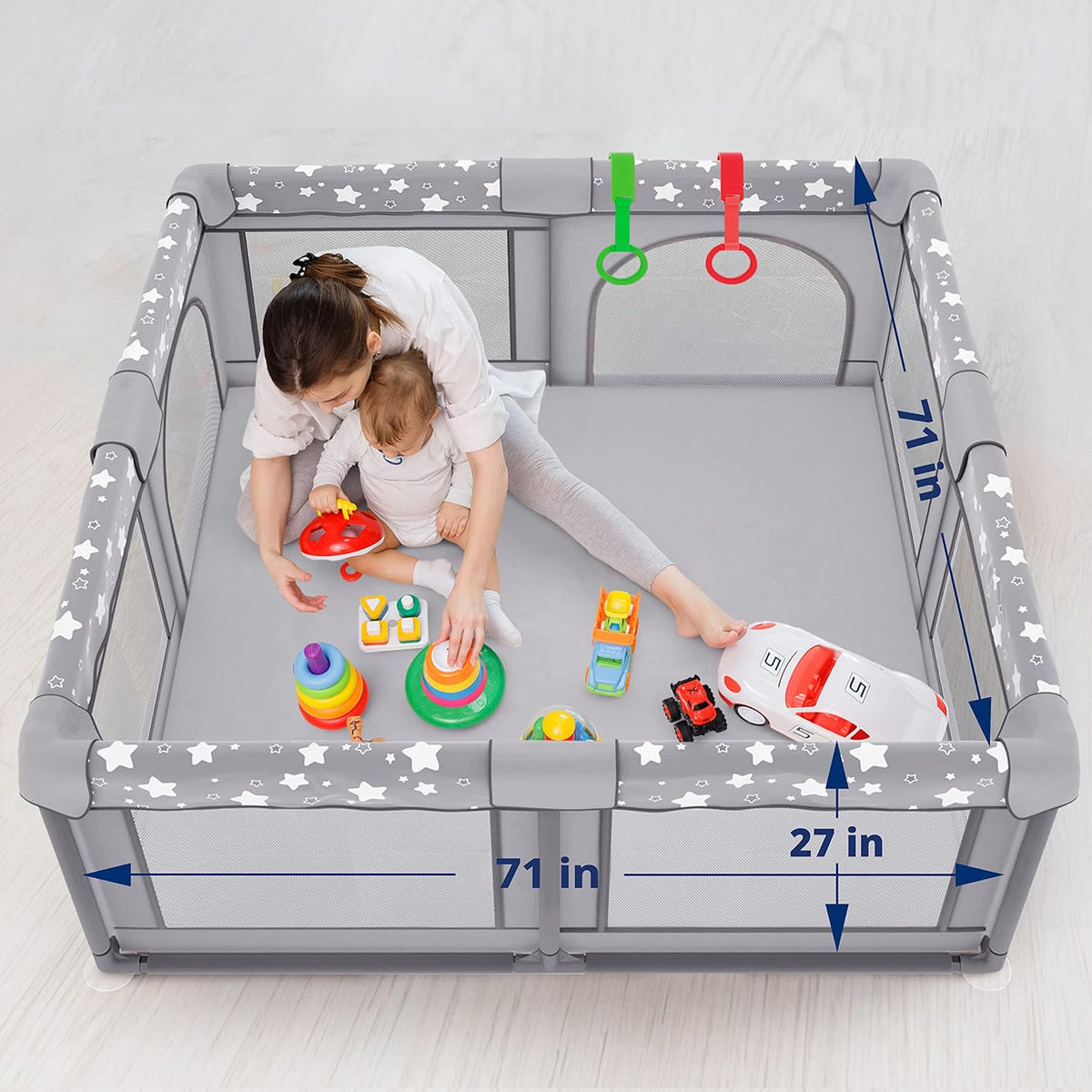 X-Large Foldable Baby Playpen with Carry-Case Y709