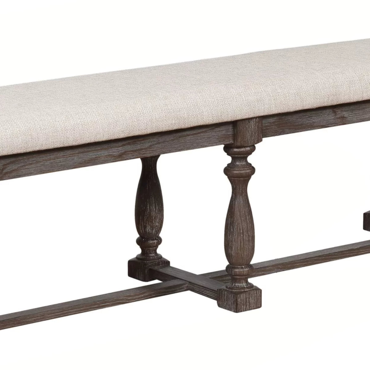 Gray Padded Bench U487298