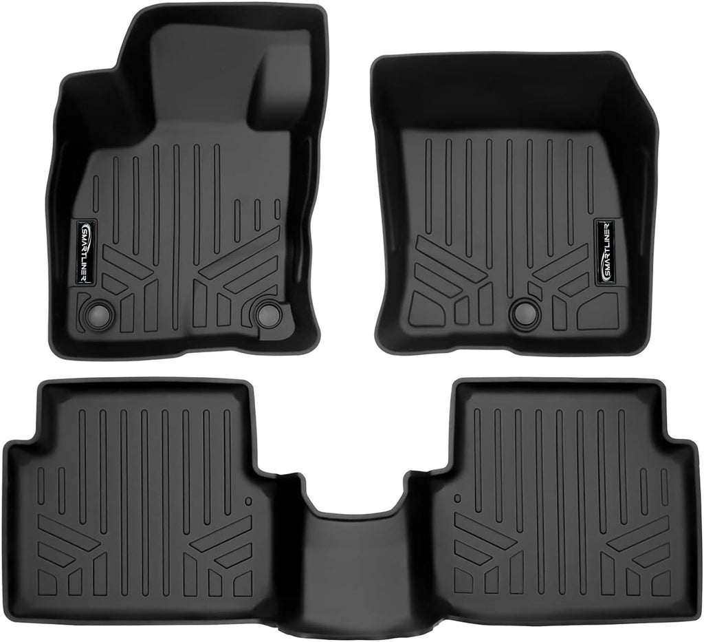 Black 2 Row Floor Mat Liner Set for Ford Maverick S18699
