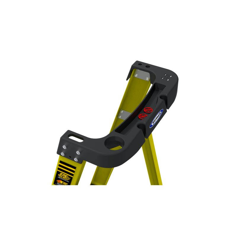Podium 8-ft Fiberglass Type IAA Step Ladder Y53878