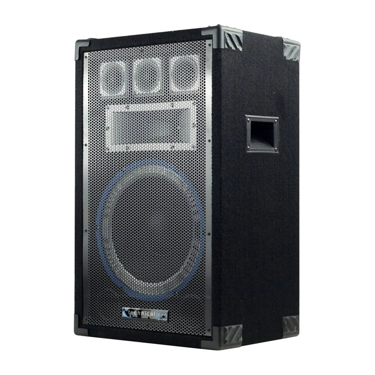 Black Carpeted Speaker Cabinet with Steel Grill F690