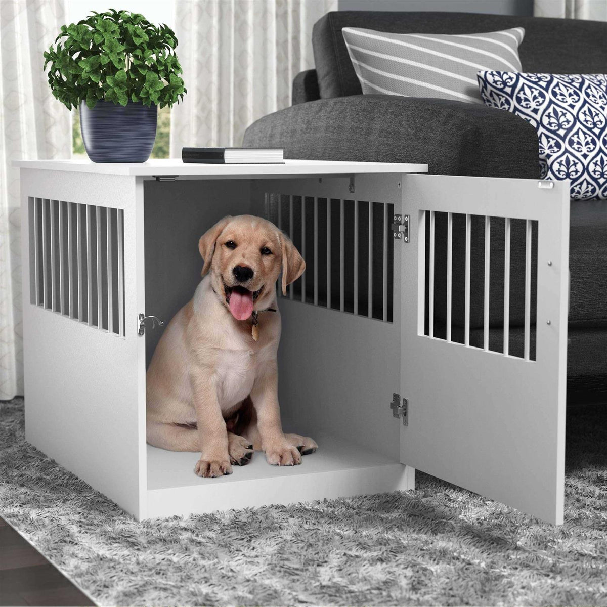 End Table and Pet Crate T771