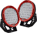 2PCS 96W Round Red LED Spot Driving Work Light 9 Inch D3745