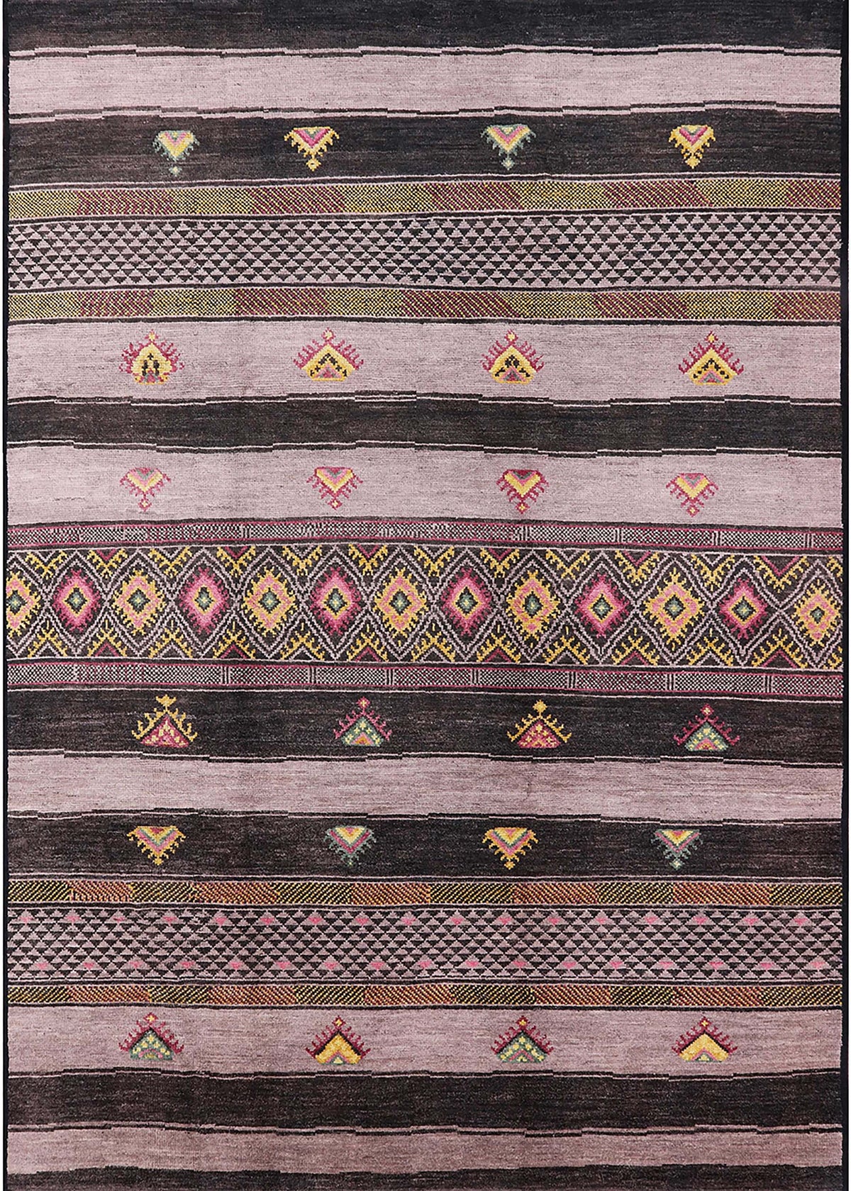 Burgundy Brown Solid Rectangle Area Rug G5635
