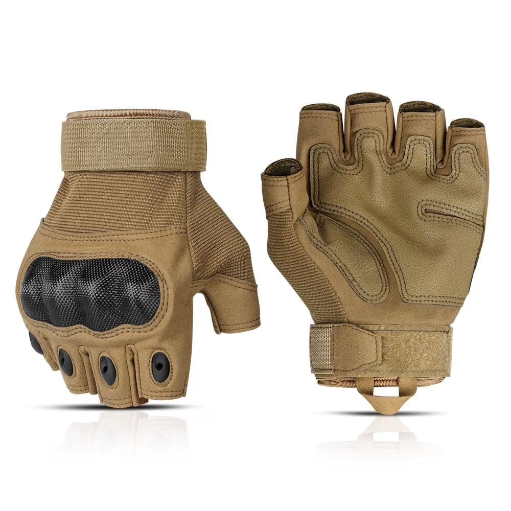 Fingerless Knuckle Gloves, Tan/XX-Large B259