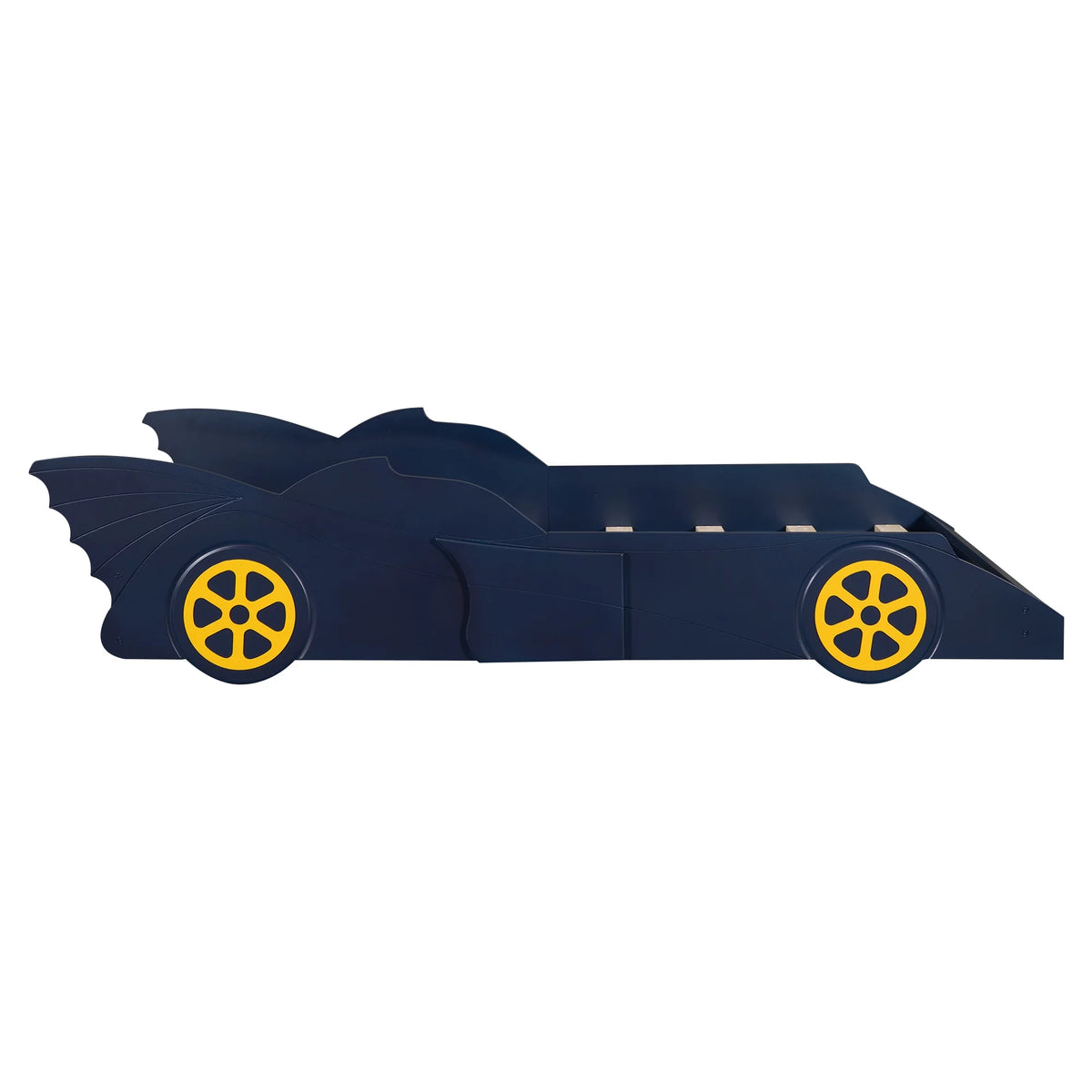 Wood Race Car-Shaped Twin Size Platform Bed E78768