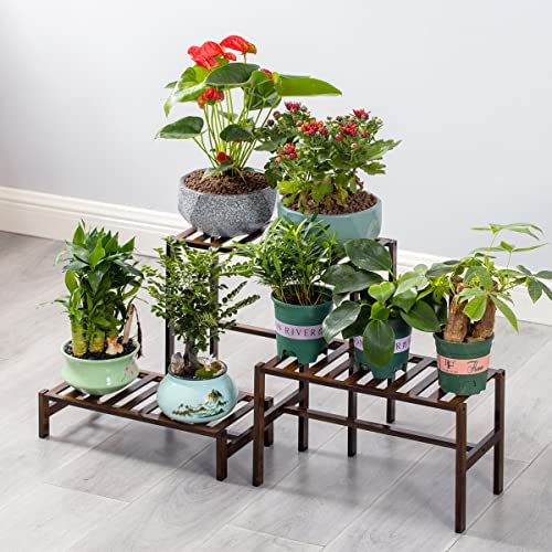 Bamboo 3-Tier Ladder Plant Stand A988195