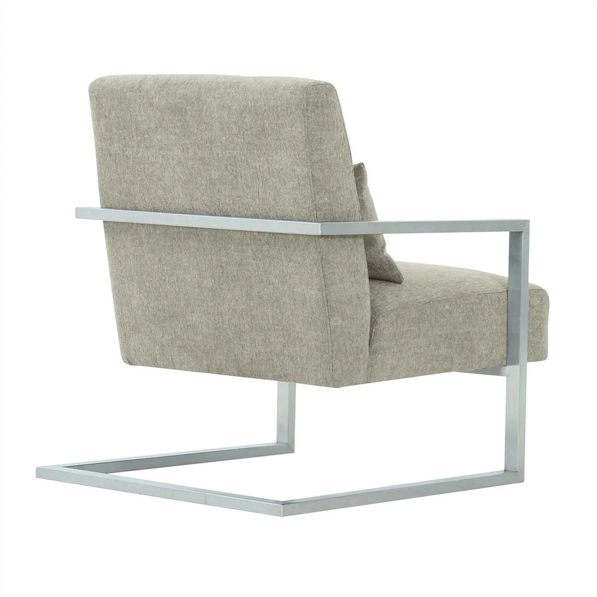 Gray Fabric Upholstered Accent Chair T9704