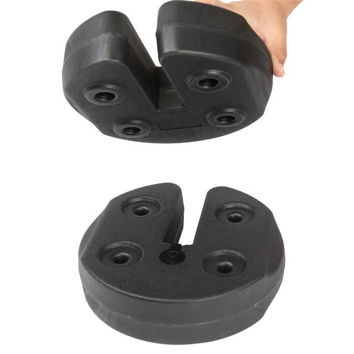4pcs Tent Shade Canopy Water Fillable Weight Plates Black I534