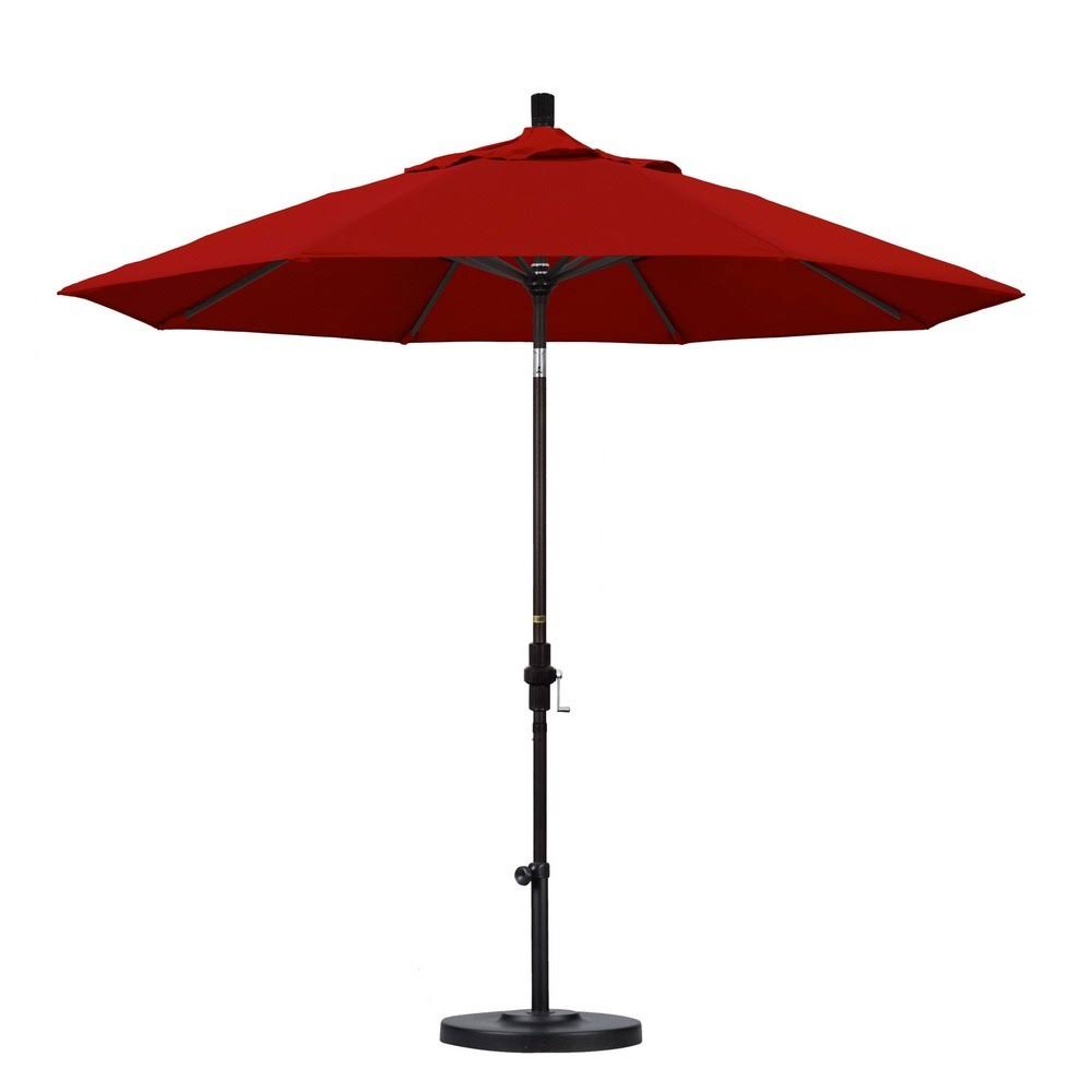 9' Aluminum Market Umbrella Hunter Green O85307