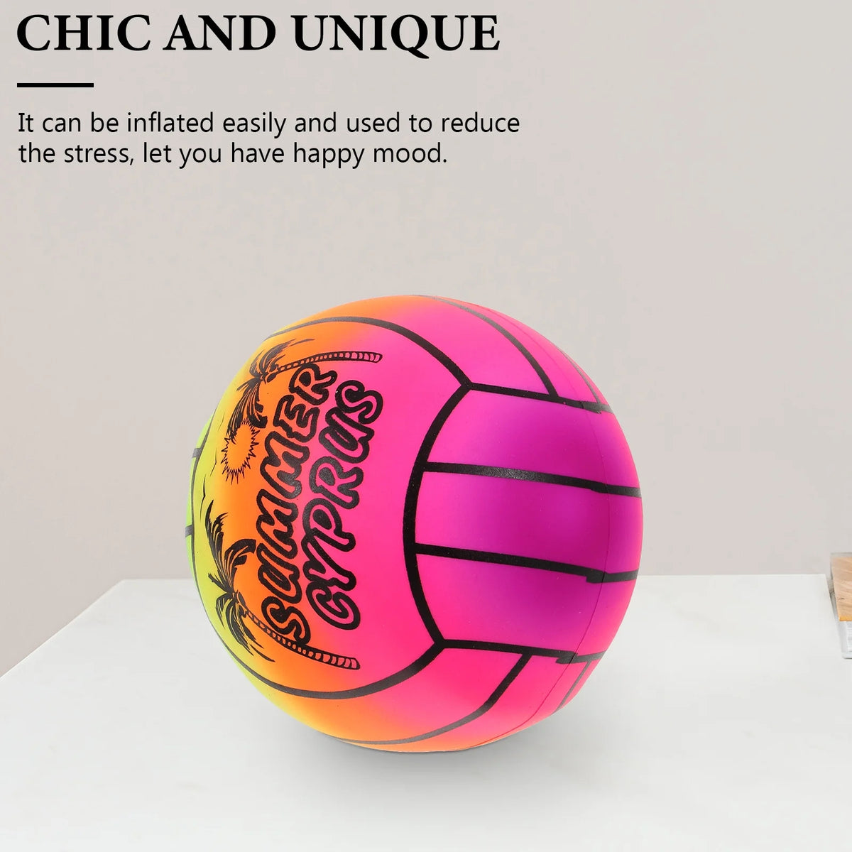Rainbow PVC Inflatable Volleyball Toy M93457